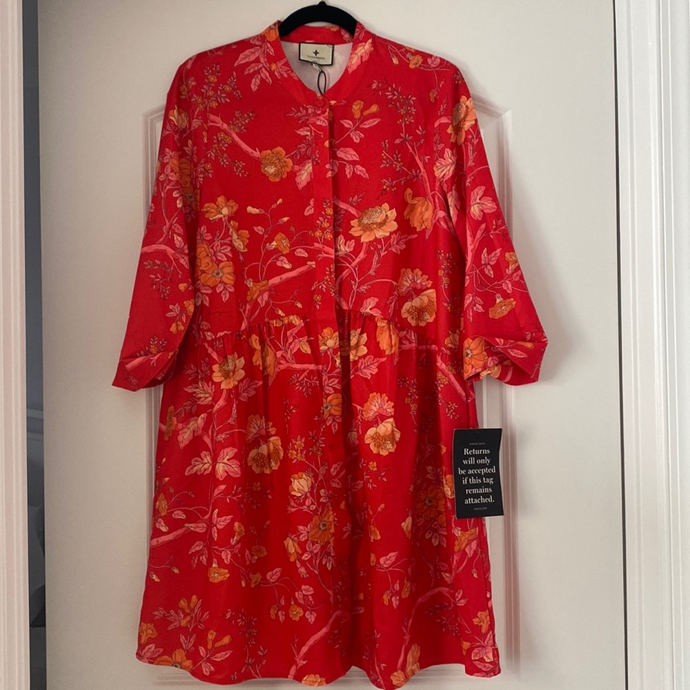 Tuckernuck Red Floral Dress